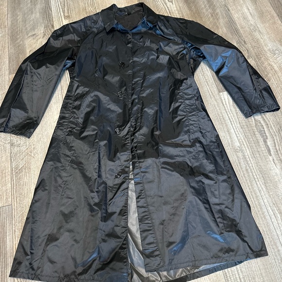 Vintage USA made Blauer Nylolite rain jacket trench coat - Picture 4 of 11